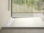 Receveur de douche caniveau, haut de gamme, Largeur 65 à 210 X 65 à 100 cm, résine pleine masse anti glissante PN24, 10 couleurs, Garantie 5 ans, Livraison rapide et offerte